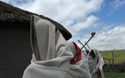 File: Young boys attending a traditional initiation school. AFP/Alexander Joe
