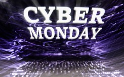 'Cyber monday' sign displayed on a laptop screen. Jakub Porzycki/NurPhoto via AFP