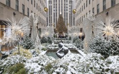 The Christmas tree at Rockefeller Center in New York. Vanessa Carvalho/Brazil Photo Press via AFP