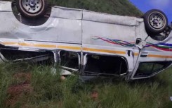 eight members of one family died after a taxi overturned and rolled down an embankment. Supplied