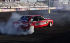 red car at Red Bull Shay'moto event on eNCA Drive 