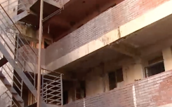 The hijacked building in Hillbrow.