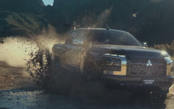 image of the Mitsubishi Next-Gen Triton off-road in SA’s rugged terrain on eNCA Drive.png