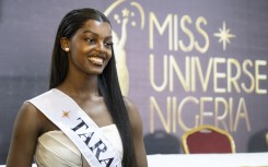 File: Chidimma Adetshina poses during the Miss Universe Nigeria boot camp in Lagos. AFP/Fawaz Oyedeji