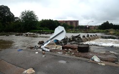 File: Flooding at the low water bridge in End Street, Tshwane. Gallo Images/Beeld/Deaan Vivier