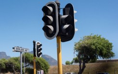 File: A traffic light not working during a blackout. Rodger Bosch/picture alliance via Getty Images