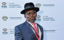 Minister Enoch Godongwana arrives at Parliamentary Precinct ahead of the SONA. GCIS