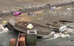 Sewer line causes a stink and road closure - Durban