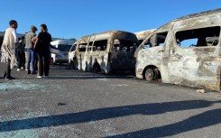 Almost 20 taxis have been torched overnight in Nyanga. eNCA/Kevin Brandt