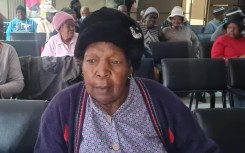 Peggy Khoza a Sassa beneficiary says her grant money helps her meet her needs /eNCA Essence Manzini 