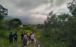 Thousands of schoolchildren are being forced to walk long distances and cross rivers to get to class. eNCA/Ronald Masinda