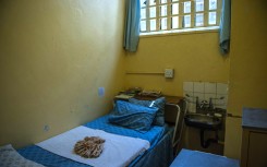 A prison cell. AFP/Mujahid Safodien