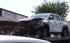 The accident scene in Soweto.