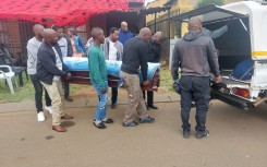 Lindo Mazibuko’s memorial service in Ekurhuelni. 