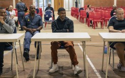 Jacquen (Boeta) Appollis, Steveno van Rhyn and Kelly Smith during the Joshlin Smith trial. Gallo Images/Brenton Geach