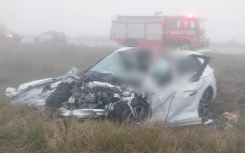 The crash between a sport utility vehicle and a bakkie occurred on the stretch between Machadodorp and Belfast. Supplied