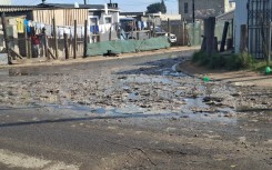 Roads in the small town are covered in raw sewage. eNCA/Nobesuthu Hejana