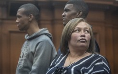 acquen Appollis, Steveno Van Rhyn and Kelly Smith, during sentencing proceedings in the Joshlin Smith kidnapping case. Gallo Images/Brenton Geach