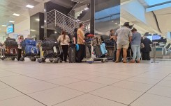 The first group of 49 Afrikaner 'refugees ' leaving South Africa for the US.