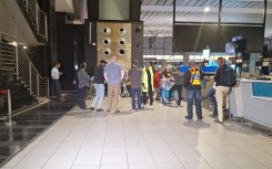 The first group of 49 Afrikaner 'refugees ' leaving South Africa for the US.