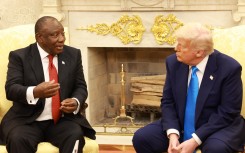US President Donald Trump ambushed visiting South African President Cyril Ramaphosa