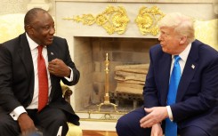 US President Donald Trump ambushed visiting South African President Cyril Ramaphosa