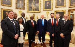 US President Donald Trump ambushed visiting South African President Cyril Ramaphosa