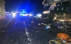 The scene of the bus crash near Vryheid. Supplied/MEC for Transport and Human Settlements