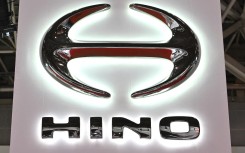 The logo of Hino Motors. AFP/Kazuhiro Nogi