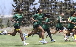 Banyana Banyana players in training for the Women's Africa Cup of Nations (WAFCON)