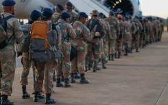 SANDF members at Air Force Base Waterkloof. Gallo Images/Sharon Seretlo
