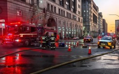 EMS workers at the scene of the fire. Twitter/@PublicSafetyMMC