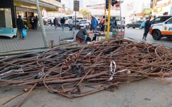 Firefighters responded to a fire call just before midday today and are still working to extinguish the burning cables. - Joburg fire