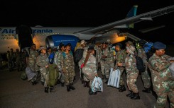 SANDF soldiers touchdown in Pretoria from DRC