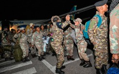 SANDF troops in Pretoria after they touched down from DRC 