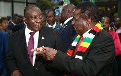 Cyril Ramaphosa and Emmerson Mnangagwa