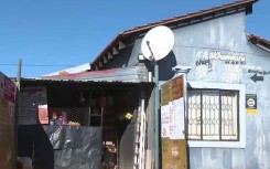 The spaza shop in De Deur. 