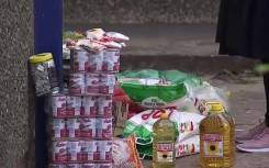 Food delivered at a school. 