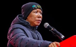 EFF Leader, Juluis Malema addresses attendees during the party's 12th year celebration in Cape Town 