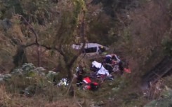 A taxi carrying 17 passengers veered off the road trying to avoid another vehicle. Supplied/ALS Paramedics