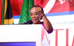 Minister Sindisiwe Chikunga, MP addressing delegates at the #G20 Women to Africa event in Sandton / GCIS