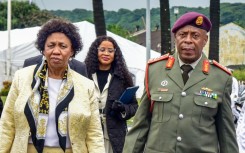 Defence Minister, Angie Motshekga and  SANDF chief, General Rudzani Maphwanya