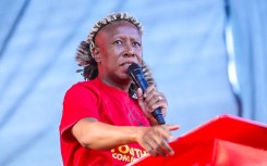 EFF leader, Julius Malema addressing a gathering 