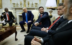 President Cyril Ramaphosa, President Donald Trump and Vice President JD Vance