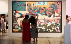 An artwork on display during one of the editions hosted by FNB Art Joburg