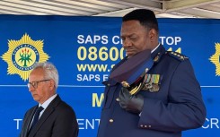 Acting Minister of Police, Firoz Cachalia and National Police Commissioner Fannie Masemola
