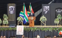 Deputy President Paul Mashatile during the funeral service of Mninwa Mahlangu