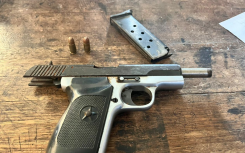 A firearm that was seized by police. Twitter/@SAPoliceService