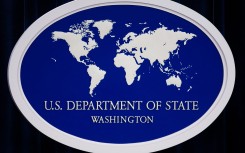 The US Department of State logo. AFP/Paul J Richards