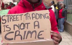 SERI and informal traders protest